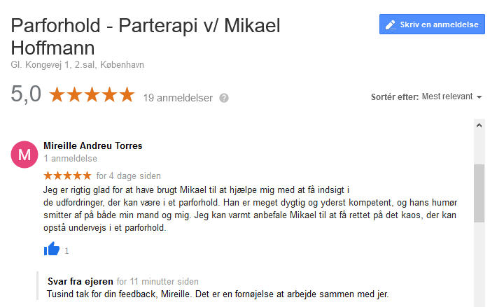 Feedback og udtalelser fra klienter